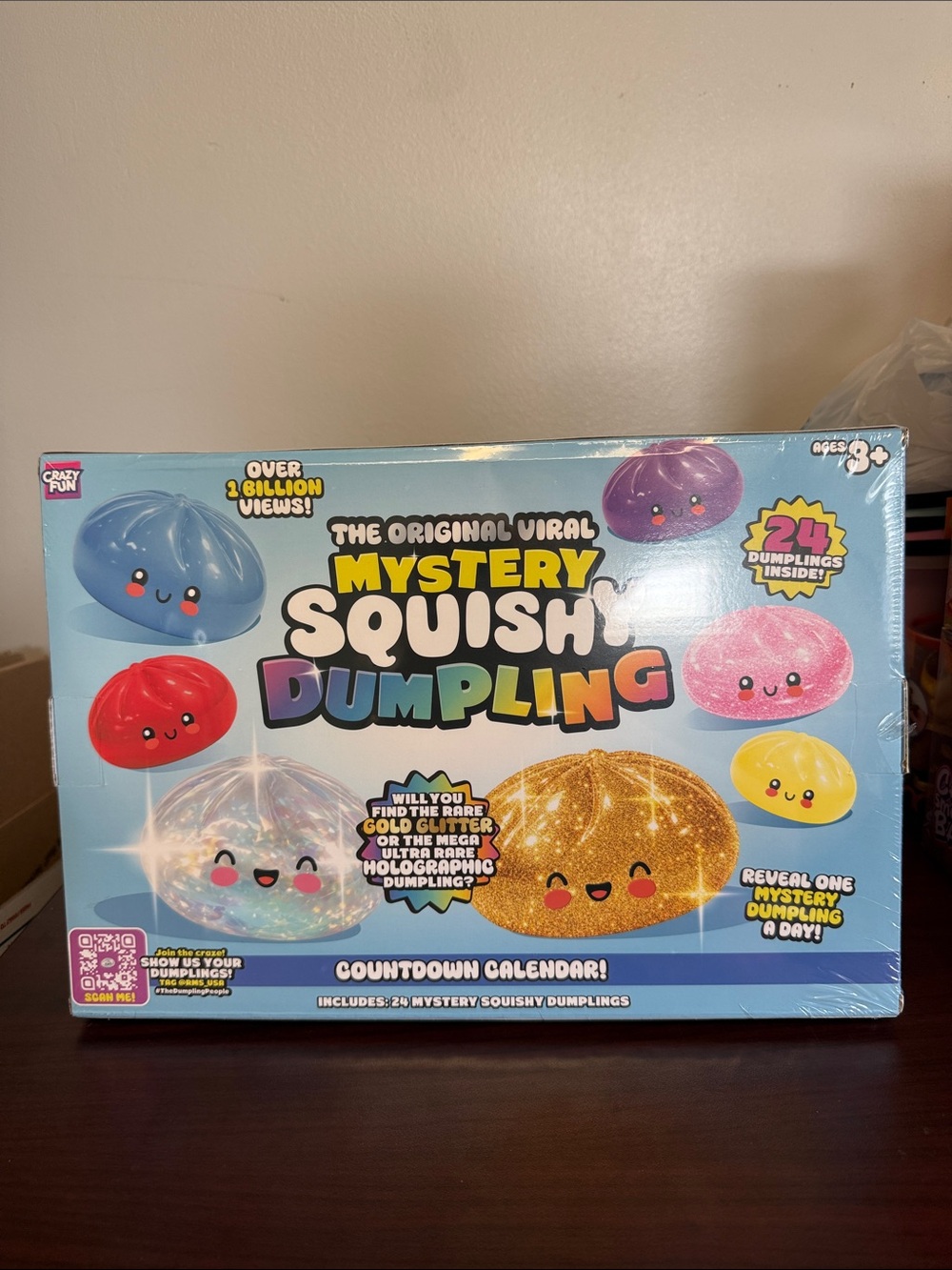 RMS Mystery Squishy Dumpling Countdown Calendar - Assorted Colors “Walmart size”
